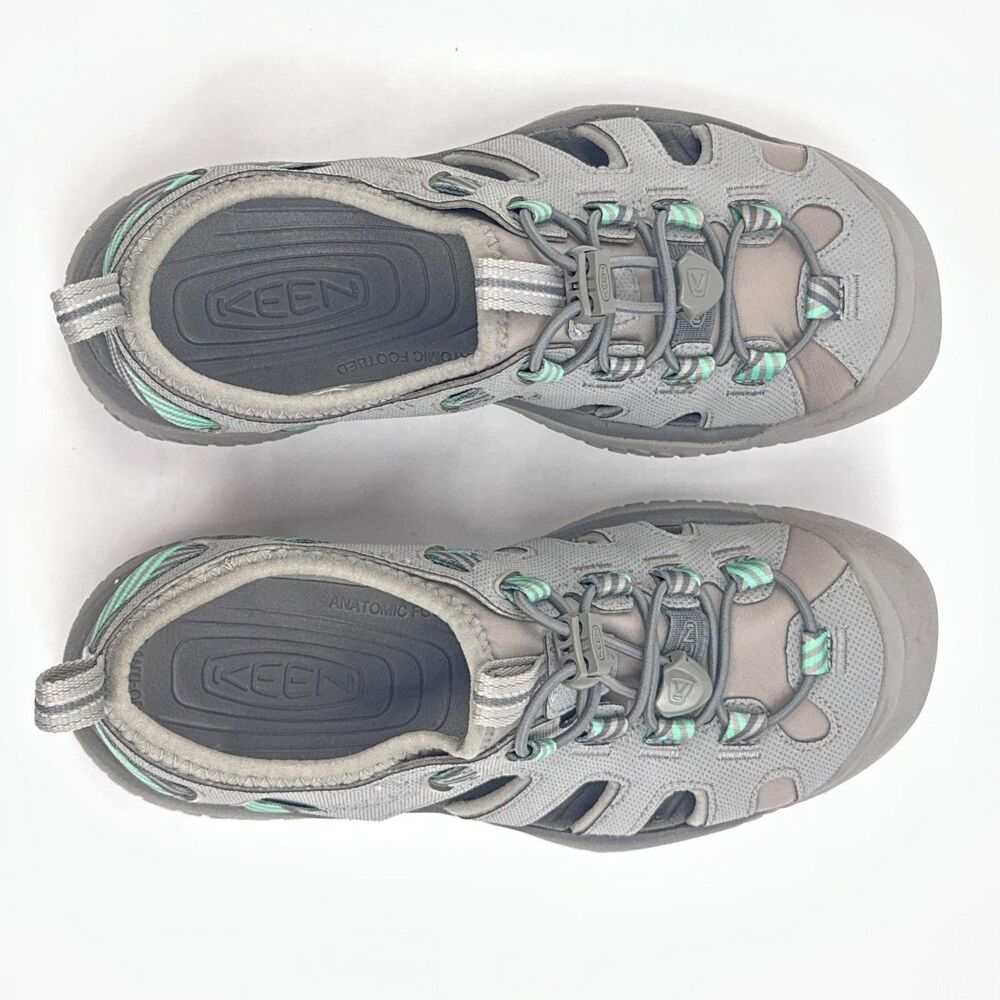 KEEN SOLR Sandals Womens 6.5 Gray Ocean Fisherman Water Hiking Shoes Closed Toe - Picture 7 of 12